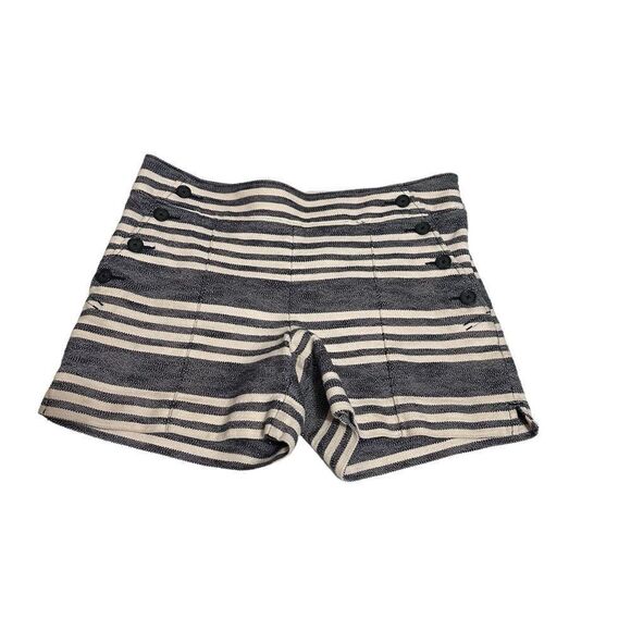 Ann Taylor Loft Sailor Striped Blue & White Shorts Sz 2 - Picture 1 of 9